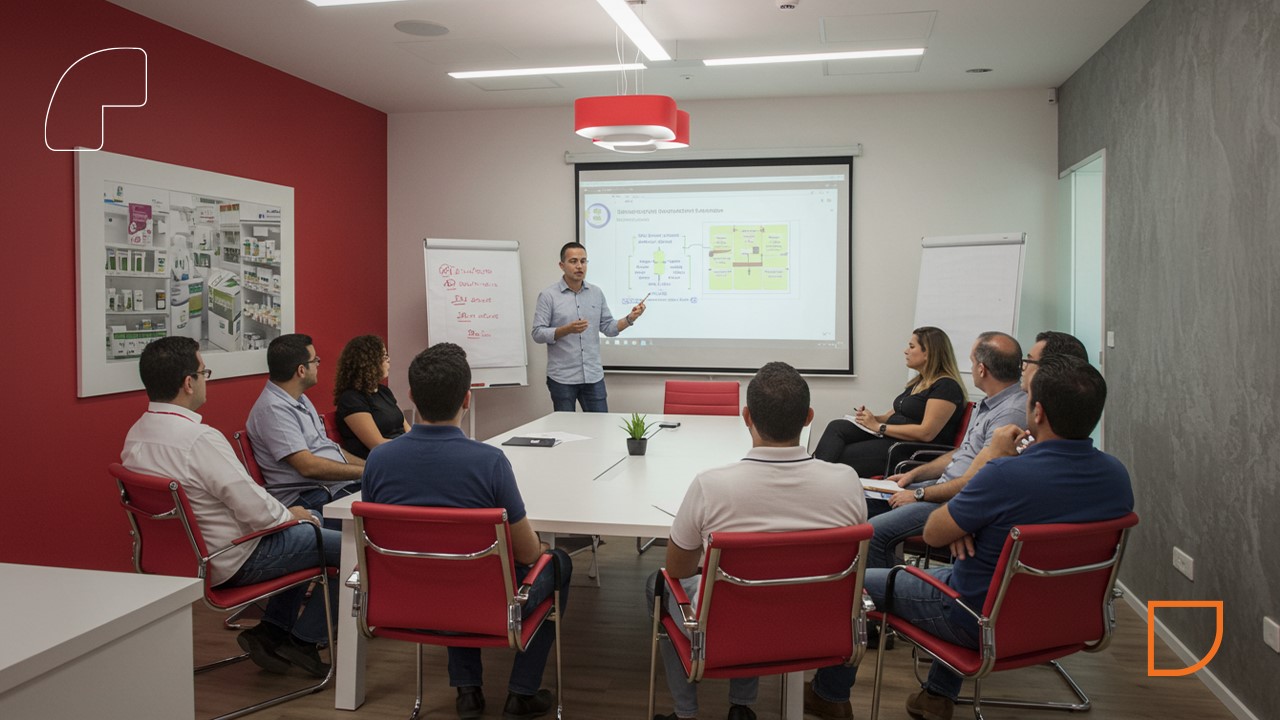 Apoio estratégico para farmácias da FarMelhor.