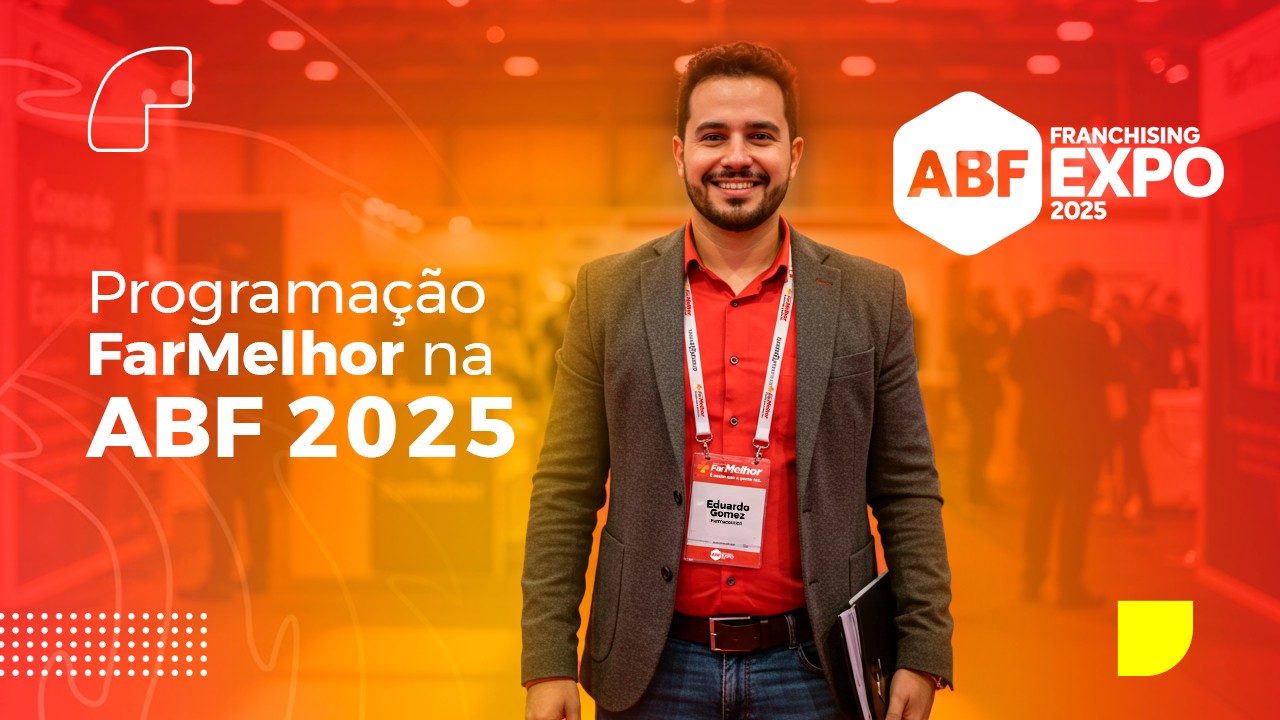 Homem com crachá da ABF em 2025.